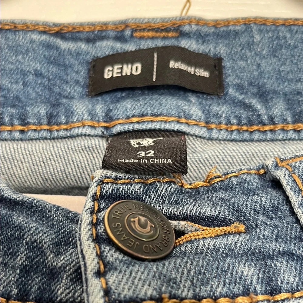 True Religion Men's Blue Relaxed Jeans